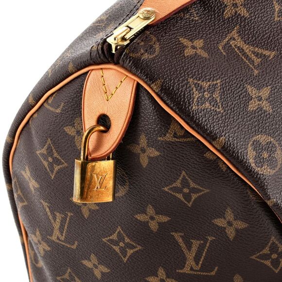 Louis Vuitton Speedy Handbag Monogram Canvas 35 Brown - Picture 6 of 8